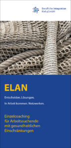Bild zeigt Deckblatt der Maßnahme zur Aktivierung und beruflichen Eingliederung ELAN
